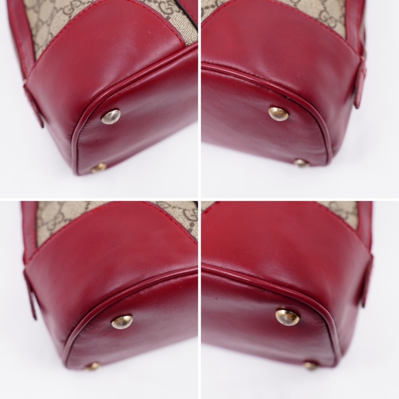 AZ13❤️ GUCCI GG Supreme Monogram Nice Top Handle Dome Bag - Picture 10 of 13